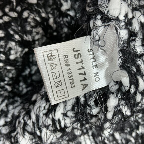 POL SWEATER SMALL 23" PTP BLACK/WHITE NICE ❤️OFFERS! - Picture 7 of 9